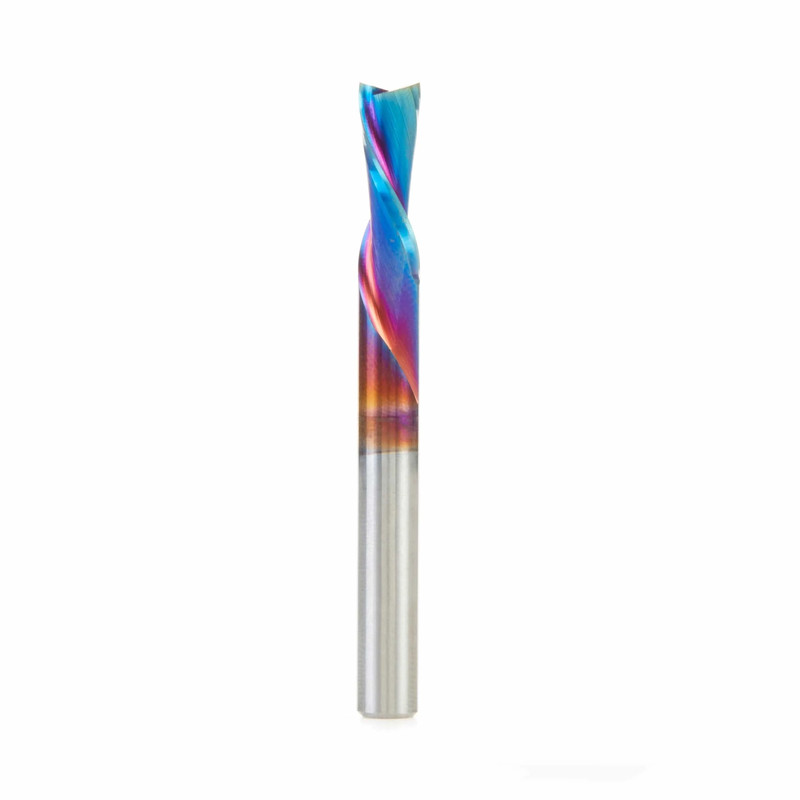 46202-K Solid Carbide Coated Spiral Plunge Router Bit, 1/4 Diameter x 3/4 x 1/4 Inch Shank